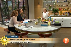 Se Sofia prata om glutenfri bakning i Nyhetsmorgon TV4