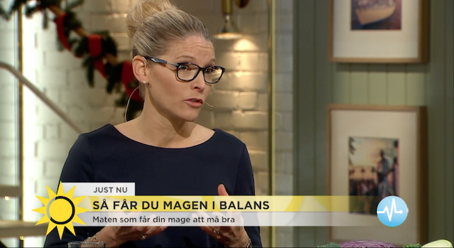 Sofia om tarmbakterier i Nyhetsmorgon