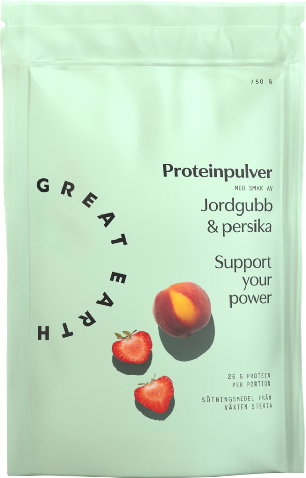 Proteinpulver jordgubb/persika